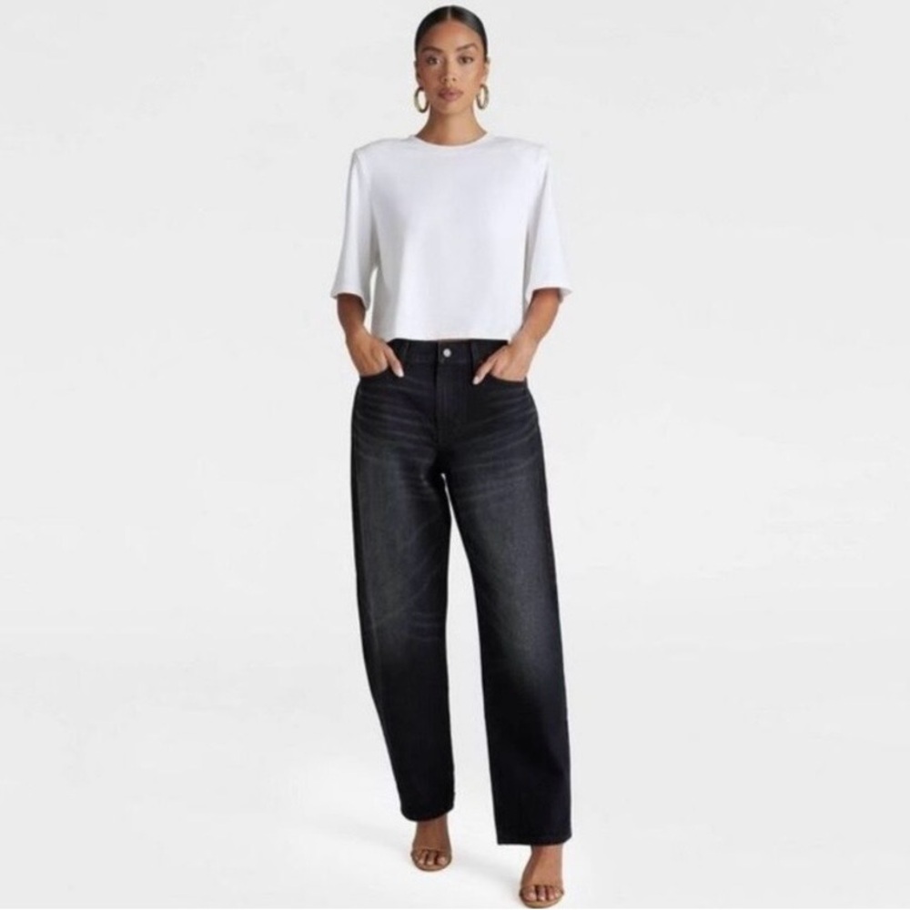 Elegant Black Wide Leg Jeans